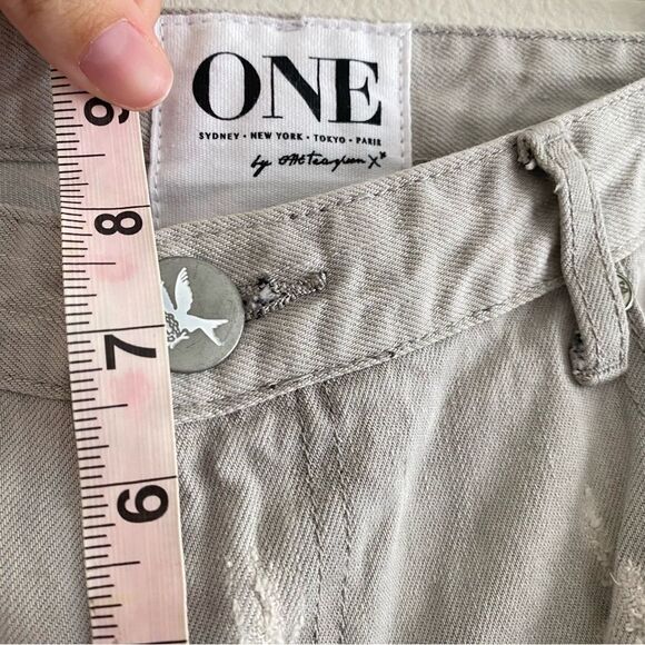 NWT One Teaspoon Trashed Free Birds Grey Skinny Distressed Low Rise Denim Siz 26 - Picture 14 of 14